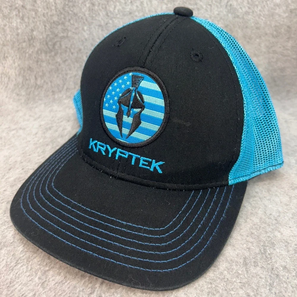 Spartan Helmet Youth Black Kryptek Trucker Hat Mesh Snapback Blue Youth OS